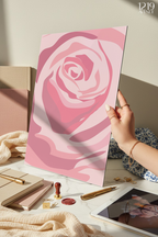 Printed 4K Ultra Gloss Metal Frame A3 Size | Endless Rose Print | 1.2mm Premium Thickness Wall Frame (12x18 Inches)