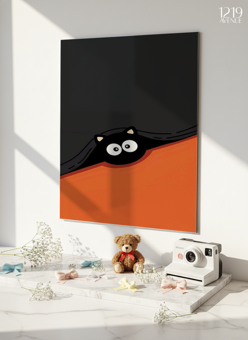 Printed 4K Ultra Gloss Metal Frame A3 Size | Little Spy Print | 1.2mm Premium Thickness Wall Frame (12x18 Inches)