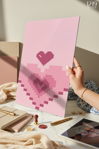 Printed 4K Ultra Gloss Metal Frame A3 Size | Digital Love Print | 1.2mm Premium Thickness Wall Frame (12x18 Inches)