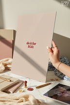 Printed 4K Ultra Gloss Metal Frame A3 Size | Ego Wins Print | 1.2mm Premium Thickness Wall Frame (12x18 Inches)