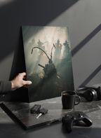Printed 4K Ultra Gloss Metal Frame A3 Size | Spirit of the Samurai Print | 1.2mm Premium Thickness Wall Frame (12x18 Inches)
