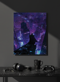 Printed 4K Ultra Gloss Metal Frame A3 Size | Batman Gotham Nights Print | 1.2mm Premium Thickness Wall Frame (12x18 Inches)