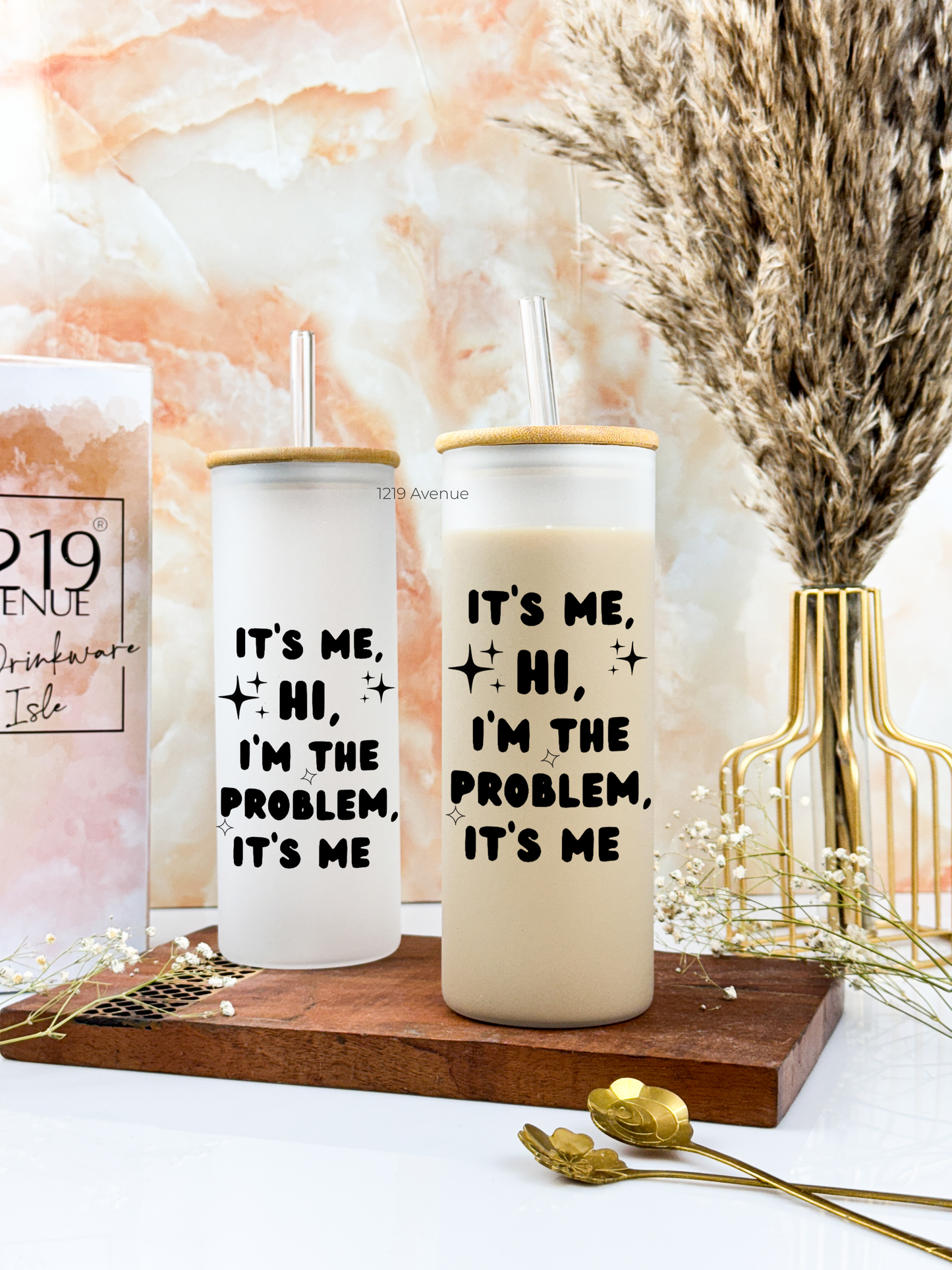 Frosted Grande Sipper 650ml| Its Me Only Print| 20oz Tall Tumbler with straw and lid