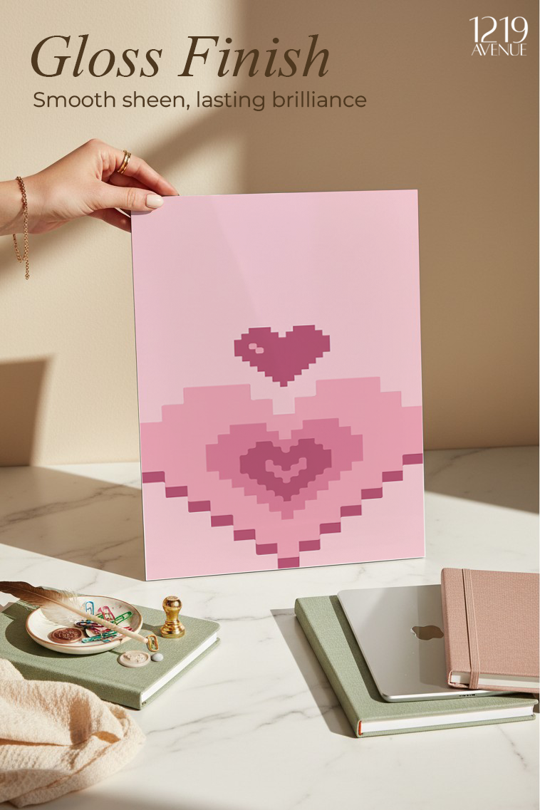 Printed 4K Ultra Gloss Metal Frame A3 Size | Digital Love Print | 1.2mm Premium Thickness Wall Frame (12x18 Inches)