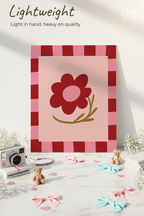 Printed 4K Ultra Gloss Metal Frame A3 Size | Flower Frame Print | 1.2mm Premium Thickness Wall Frame (12x18 Inches)