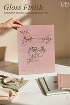 Printed 4K Ultra Gloss Metal Frame A3 Size | Self Note Print | 1.2mm Premium Thickness Wall Frame (12x18 Inches)