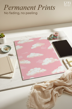 Printed 4K Ultra Gloss Metal Frame A3 Size | Blush Clouds Print | 1.2mm Premium Thickness Wall Frame (12x18 Inches)