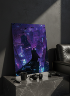 Printed 4K Ultra Gloss Metal Frame A3 Size | Batman Gotham Nights Print | 1.2mm Premium Thickness Wall Frame (12x18 Inches)