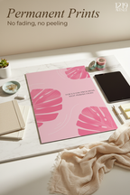 Printed 4K Ultra Gloss Metal Frame A3 Size | Progress Over Perfection Print | 1.2mm Premium Thickness Wall Frame (12x18 Inches)