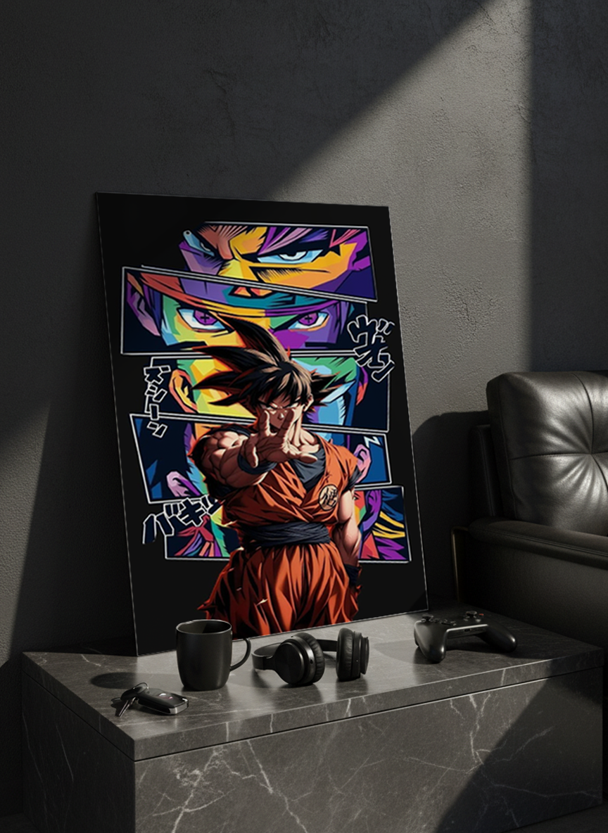 Printed 4K Ultra Gloss Metal Frame A3 Size | Warrior Beyond Limits Print | 1.2mm Premium Thickness Wall Frame (12x18 Inches)