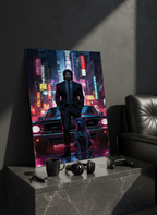 Printed 4K Ultra Gloss Metal Frame A3 Size | Midnight Mafia Vibes Print | 1.2mm Premium Thickness Wall Frame (12x18 Inches)