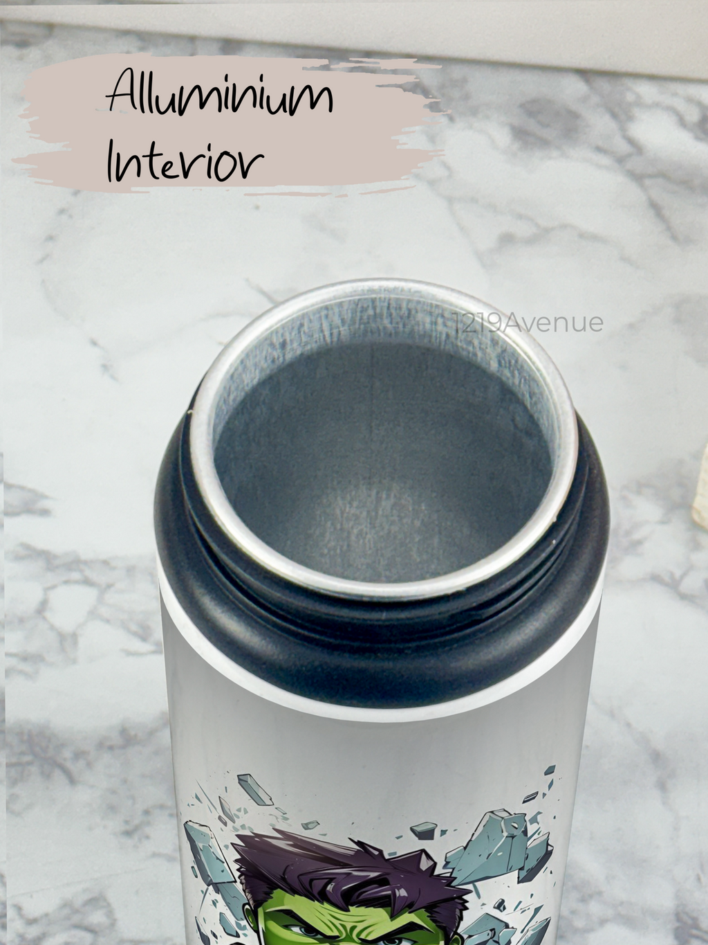 750ml Printed Fun-Sip Water Bottle | Cute Hulk Print | For Kids, School, Sports | Sipper Bottle with Carry Handle, Durable & Stylish