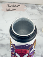 750ml Printed Fun-Sip Water Bottle | Go Spidy Print | For Kids, School, Sports | Sipper Bottle with Carry Handle, Durable & Stylish