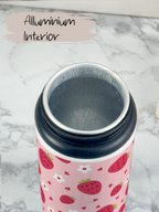 750ml Printed Fun-Sip Water Bottle | Strawberry Mania Print | For Kids, School, Sports | Sipper Bottle with Carry Handle, Durable & Stylish