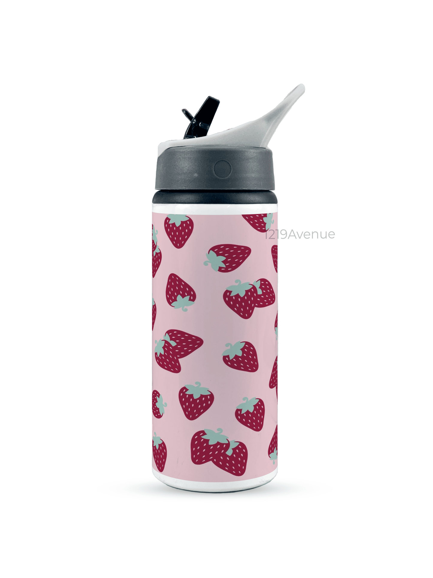 600ml Printed Fun-Sip Water Bottle | Berries Burst Print | For Kids, School, Sports | Sipper Bottle with Carry Handle, Durable & Stylish