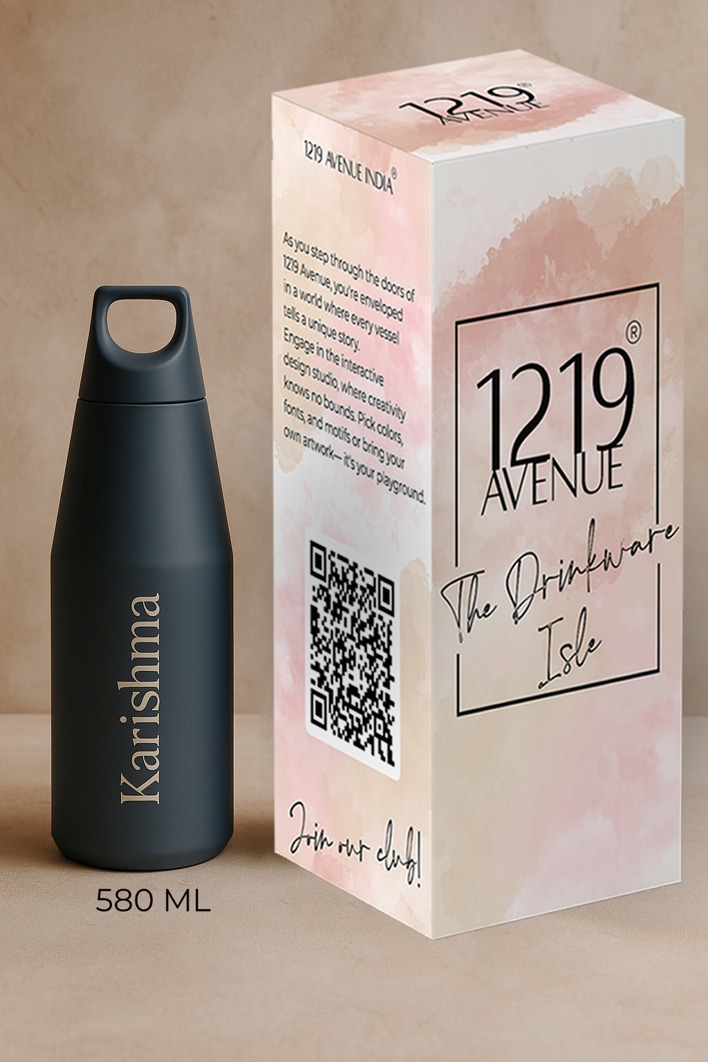 Personalized Nuvra Geo-Dash Insulated Bottles 12hrs+ Hot and Cold | 580ml and 1100ml