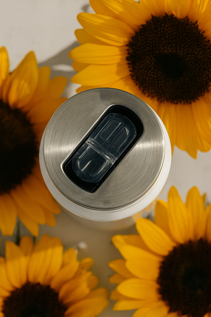 Ivora Metal Can Sipper 450 ML| Metal Cans 450 ML | Create Things Print | Double Walled Hot And Cold Tumbler