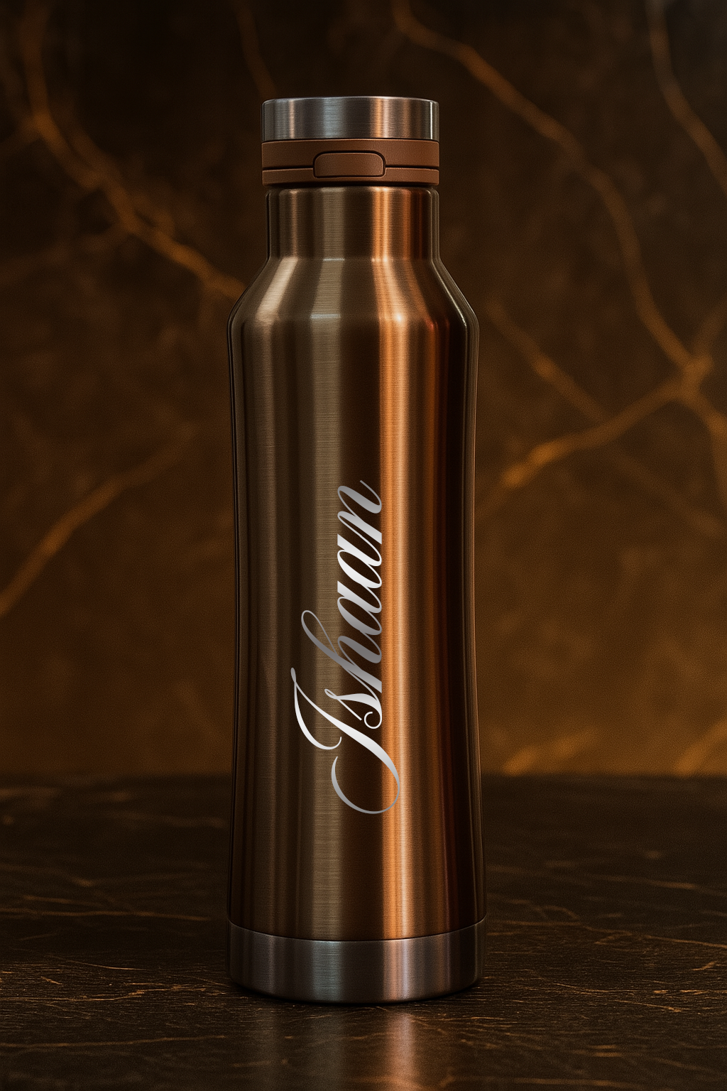 Personalized Elora Flip Top Lock Insulated Bottle – 750ml & 1000ml | 12hrs+ Hot & Cold | Premium Gifting | 3 Stunning Colors| 1 litre bottles