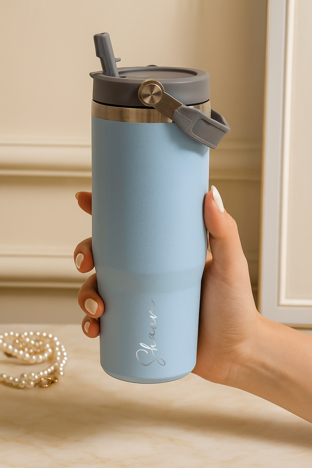 Personalized WayFay Double Walled Insulated 12 hrs+ Tumblers 950 ML | 1 litre | Premium Gifting