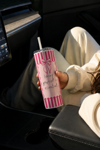 Colossal Tumbler 700ML with Straw | Self Love Candy Print | Double Walled Insulated Hot & Cold Tumbler 7–8 Hours