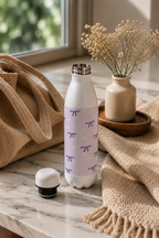 Aarkeo Double Walled Stainless Steel Water Bottle 550ml | Pastel Daisy Delight Print | Insulated Leakproof Hot & Cold Bottle for Office, Gym & Travel
