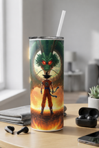 Colossal Tumbler 700ML with Straw | Dragon Ascension Print | Double Walled Insulated Hot & Cold Tumbler 7–8 Hours
