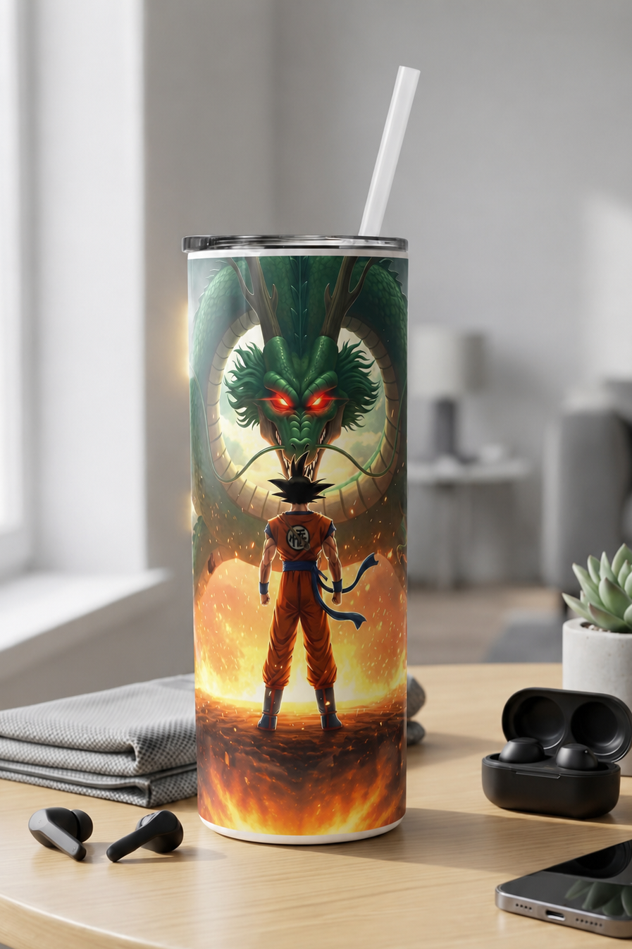 Colossal Tumbler 700ML with Straw | Dragon Ascension Print | Double Walled Insulated Hot & Cold Tumbler 7–8 Hours