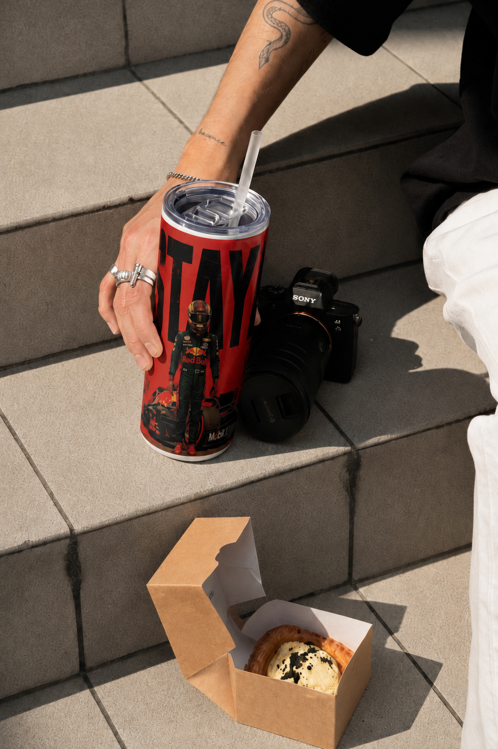 Colossal Tumbler 700ML with Straw | Star Boy Print | Double Walled Insulated Hot & Cold Tumbler 7–8 Hours