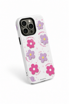 Cloud Skin Case for iPhone 14 to 17 Series| Flores Con Amor Print | Premium 3D Hard Shell Cover
