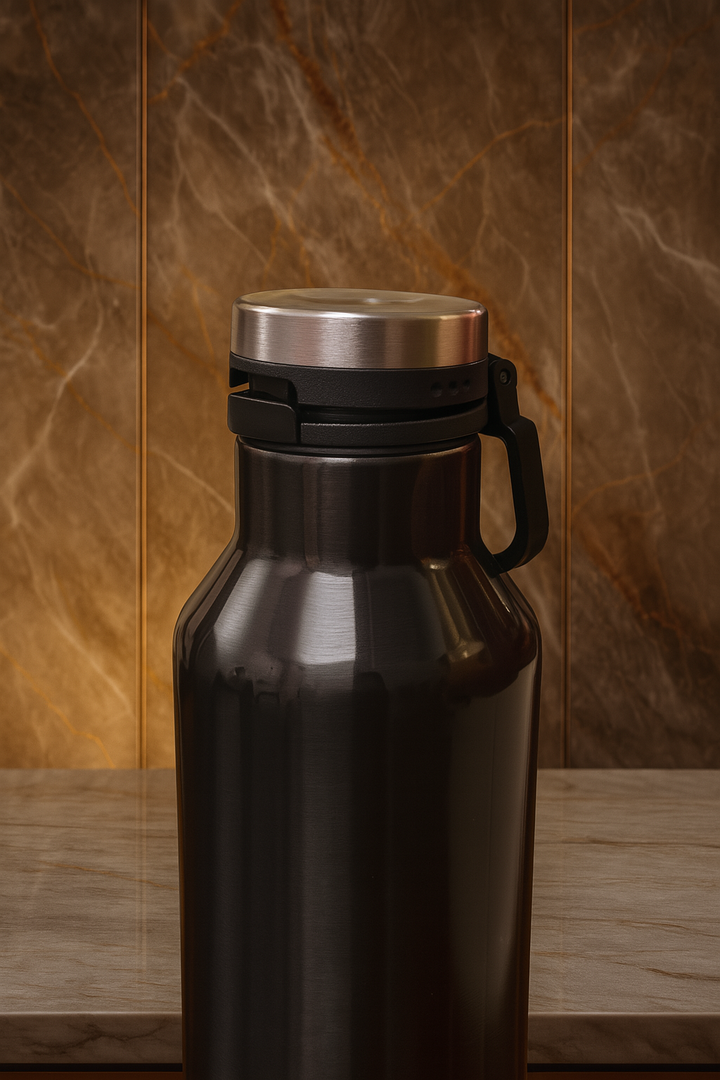 Personalized Elora Flip Top Lock Insulated Bottle – 750ml & 1000ml | 12hrs+ Hot & Cold | Premium Gifting | 3 Stunning Colors| 1 litre bottles