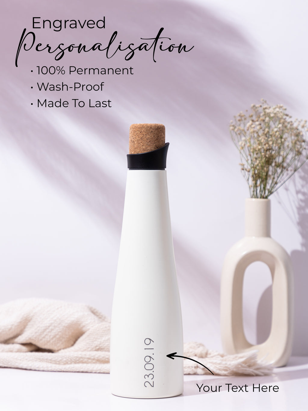 Personalized Recherche Wine Shaped Insulated Bottles 18hrs+ Hot and Cold