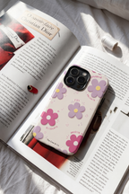Cloud Skin Case for iPhone 14 to 17 Series| Flores Con Amor Print | Premium 3D Hard Shell Cover