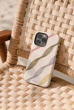 Cloud Skin Case for iPhone 14 to 17 Series| Rhythmic Ribbons Print | Premium 3D Hard Shell Cover