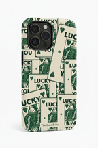 Cloud Skin Case for iPhone 14 to 17 Series|  Lucky You Print | Premium 3D Hard Shell Cover