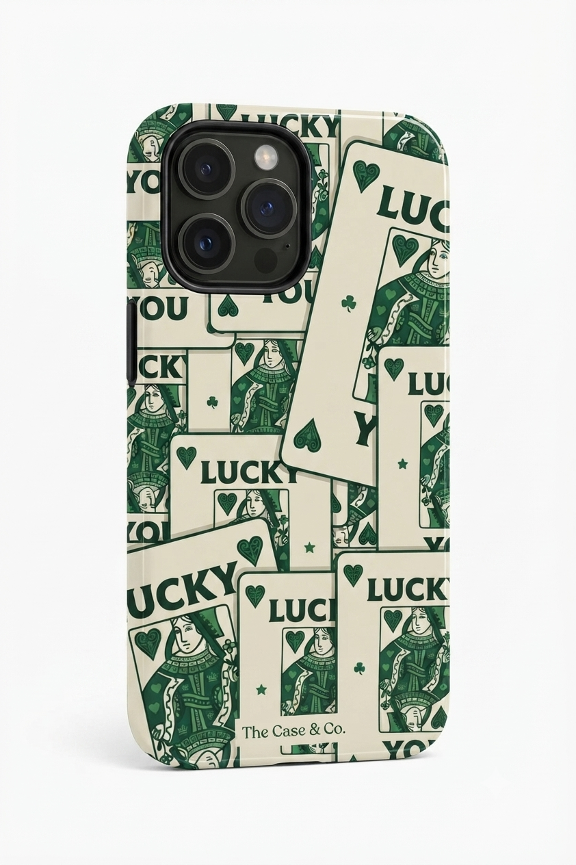 Cloud Skin Case for iPhone 14 to 17 Series|  Lucky You Print | Premium 3D Hard Shell Cover