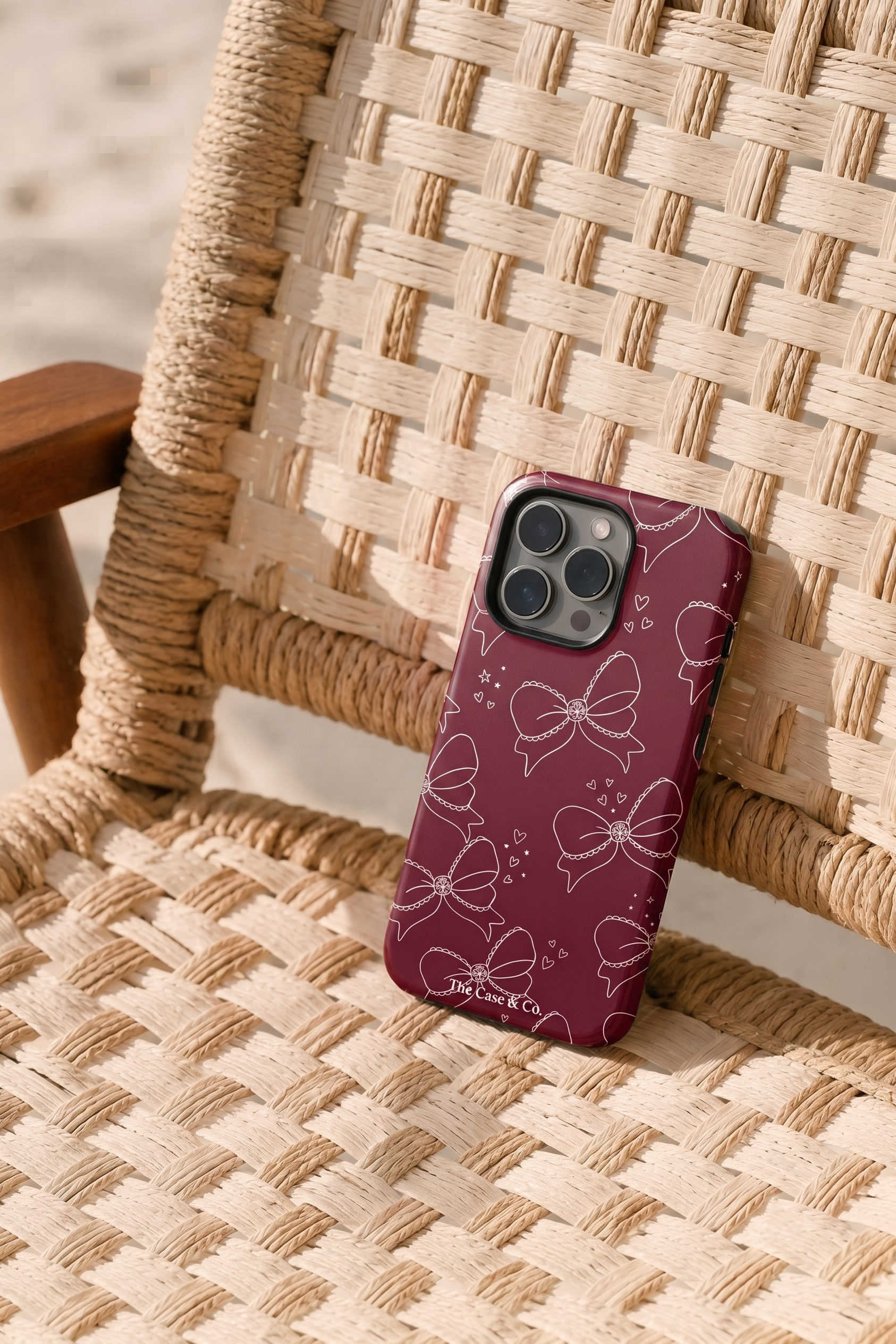 Cloud Skin Case for iPhone 14 to 17 Series|  Love Tied Print | Premium 3D Hard Shell Cover