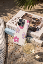 Cloud Skin Case for iPhone 14 to 17 Series| Flores Con Amor Print | Premium 3D Hard Shell Cover