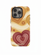Cloud Skin Case for iPhone 14 to 17 Series|  Layers of Love Print | Premium 3D Hard Shell Cover