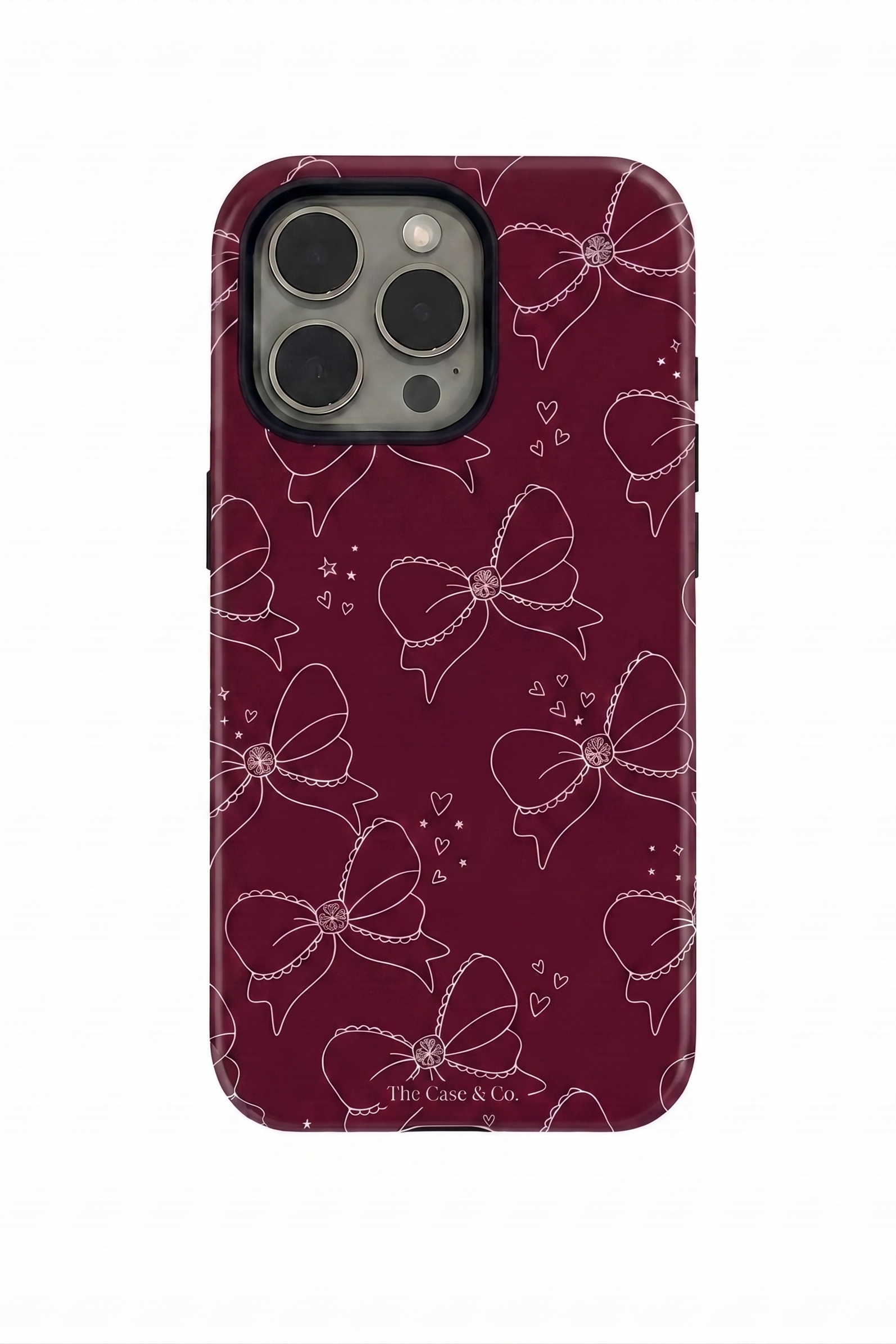 Cloud Skin Case for iPhone 14 to 17 Series|  Love Tied Print | Premium 3D Hard Shell Cover