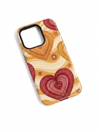 Cloud Skin Case for iPhone 14 to 17 Series|  Layers of Love Print | Premium 3D Hard Shell Cover