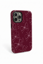 Cloud Skin Case for iPhone 14 to 17 Series|  Love Tied Print | Premium 3D Hard Shell Cover