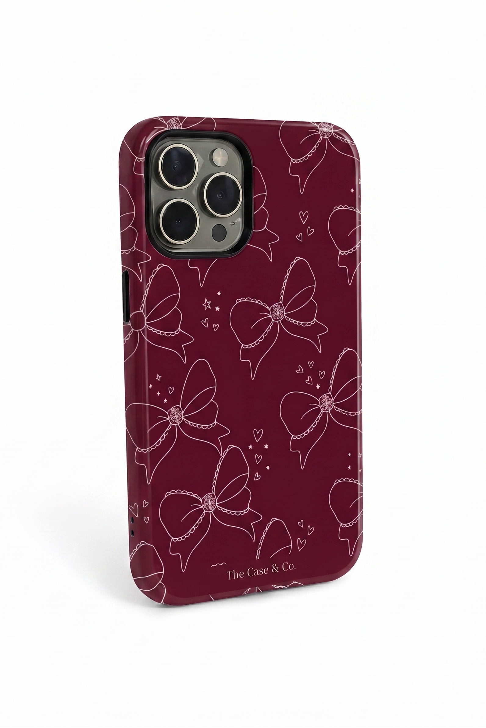 Cloud Skin Case for iPhone 14 to 17 Series|  Love Tied Print | Premium 3D Hard Shell Cover