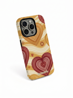 Cloud Skin Case for iPhone 14 to 17 Series|  Layers of Love Print | Premium 3D Hard Shell Cover