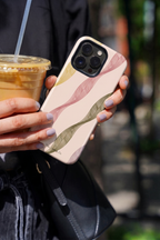 Cloud Skin Case for iPhone 14 to 17 Series| Rhythmic Ribbons Print | Premium 3D Hard Shell Cover