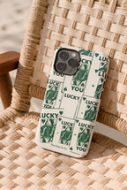 Cloud Skin Case for iPhone 14 to 17 Series|  Lucky You Print | Premium 3D Hard Shell Cover