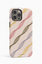 Cloud Skin Case for iPhone 14 to 17 Series| Rhythmic Ribbons Print | Premium 3D Hard Shell Cover