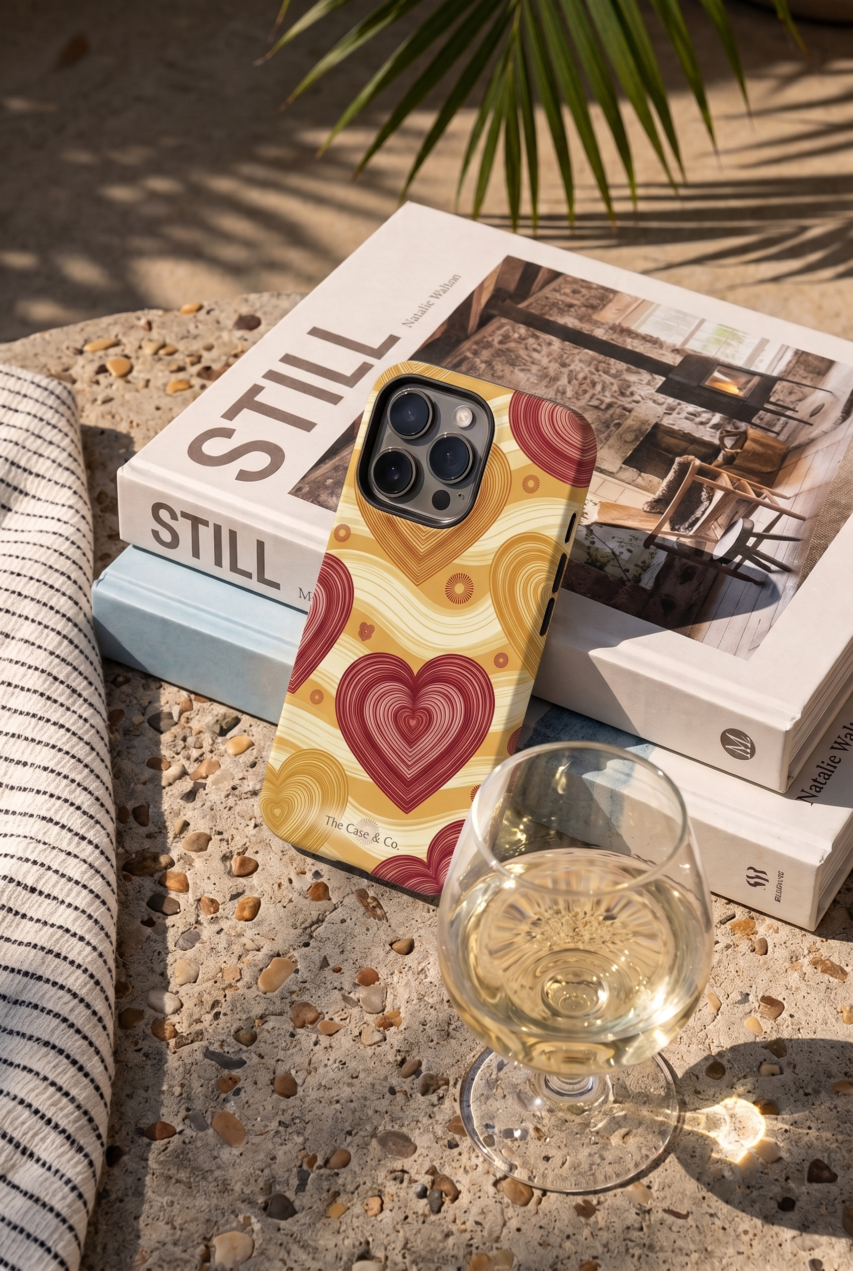 Cloud Skin Case for iPhone 14 to 17 Series|  Layers of Love Print | Premium 3D Hard Shell Cover