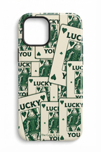 Cloud Skin Case for iPhone 14 to 17 Series|  Lucky You Print | Premium 3D Hard Shell Cover