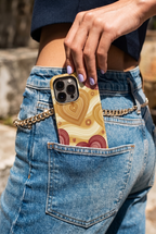 Cloud Skin Case for iPhone 14 to 17 Series|  Layers of Love Print | Premium 3D Hard Shell Cover