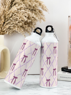 750ml Hooked-Up Water Bottle | Choq Bows Print | Leak Proof | Printed Bottle with Carry Hook, Durable & Stylish